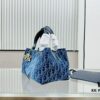 Mini Denim Dior Tote Bag, Hot Seller with CD Buckle, Convertible Design, Adjustable Handle, Multiple Sizes Available