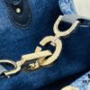 Mini Denim Dior Tote Bag, Hot Seller with CD Buckle, Convertible Design, Adjustable Handle, Multiple Sizes Available