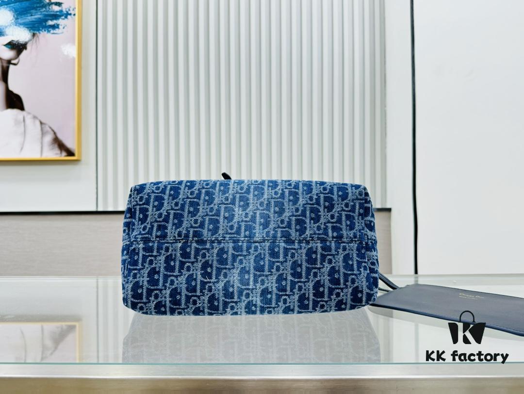 DIOR Toiletry Handbag, Medium Size, Denim Style