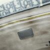 Gray Dior Book Tote II Medium Size with Leather Trim