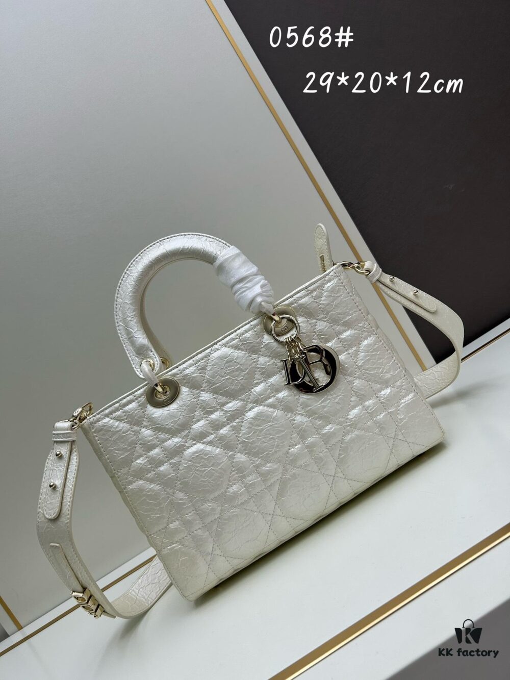 Large 29cm Dior Lady D-Lite My ABCDior Crossbody Bag [Horizontal Style]