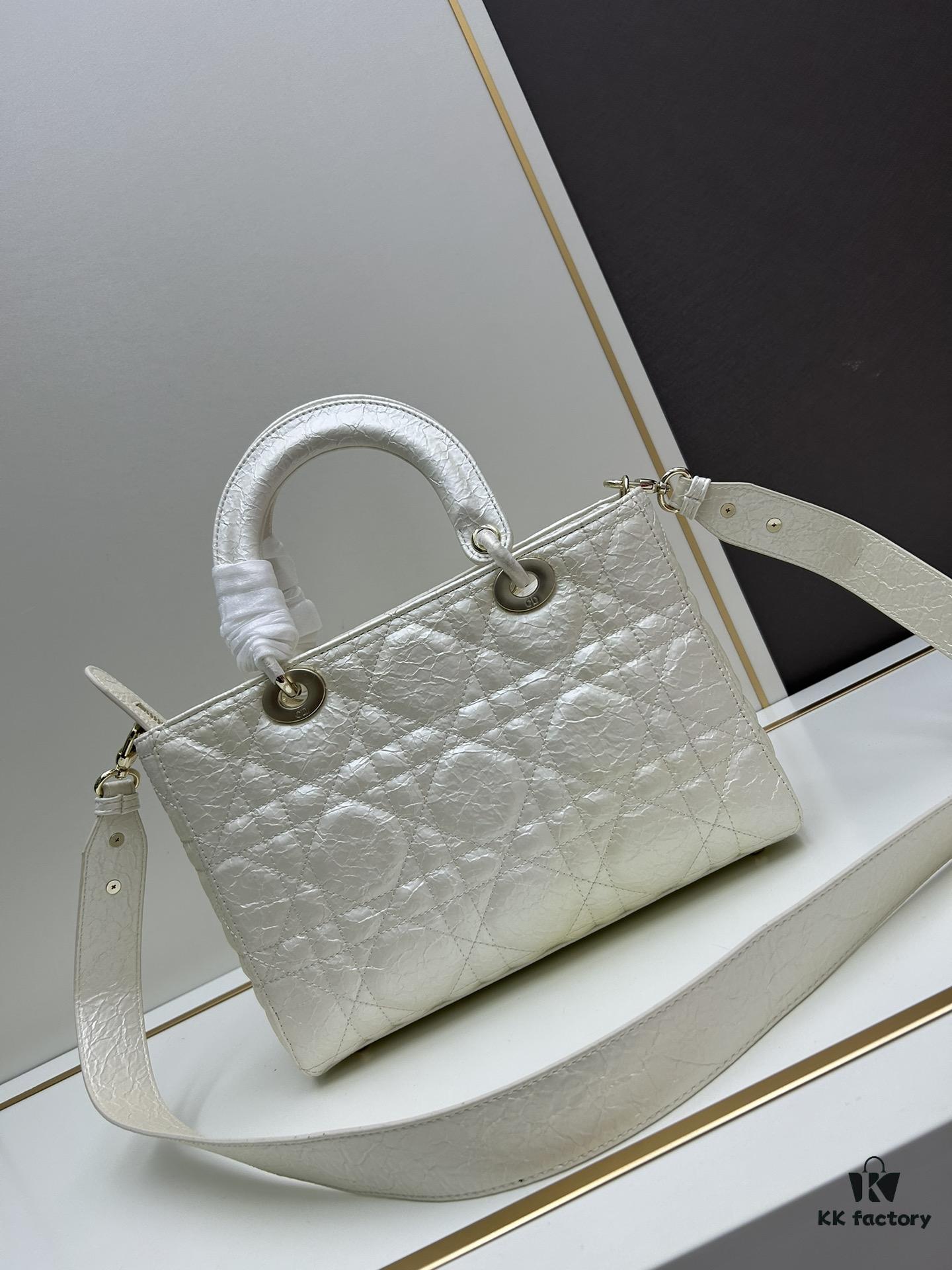 Large 29cm Dior Lady D-Lite My ABCDior Crossbody Bag [Horizontal Style]