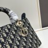Large 29cm Dior Dior Caro Bag in Black Wrinkled Calfskin [Horizontal Style]