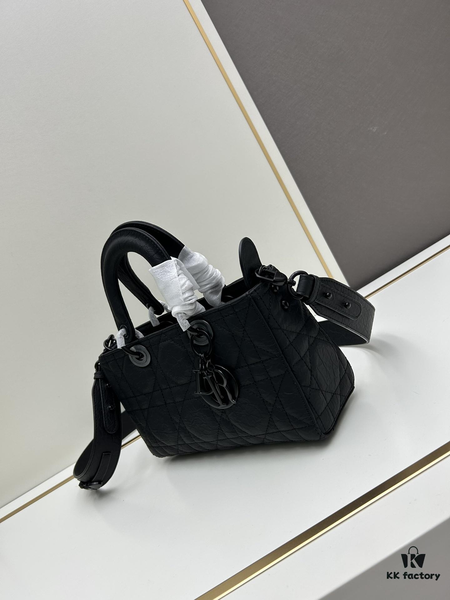 Dior Lady D-Sire My ABCDior Small Crossbody Bag in Black Quilted Calfskin