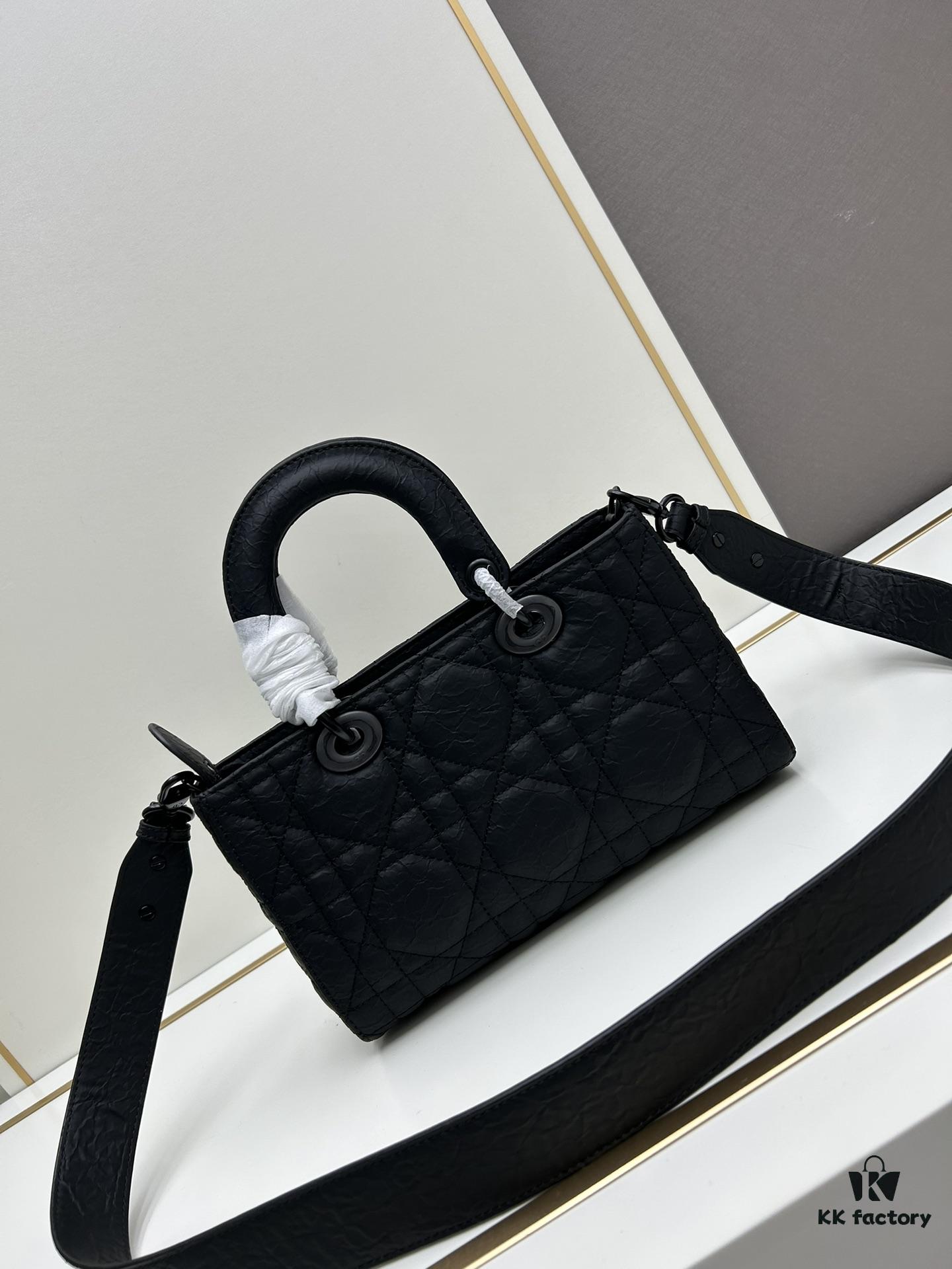 Dior Lady D-Sire My ABCDior Small Crossbody Bag in Black Quilted Calfskin