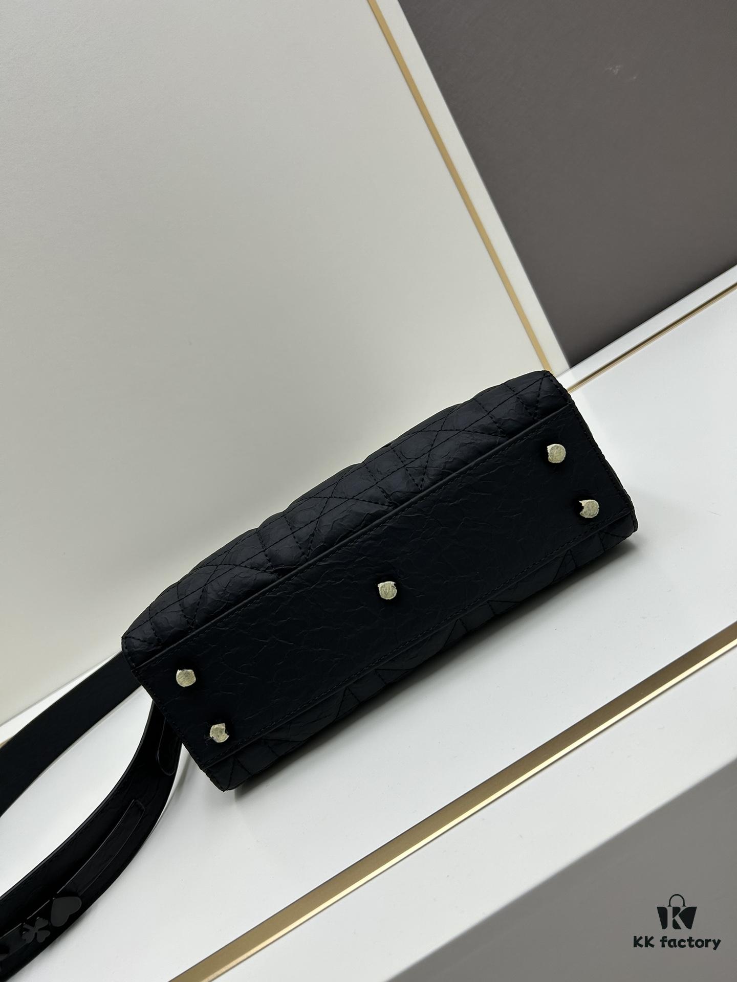 Dior Lady D-Sire My ABCDior Small Crossbody Bag in Black Quilted Calfskin