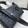 Dior Lady D-Sire My ABCDior Small Crossbody Bag in Black Quilted Calfskin