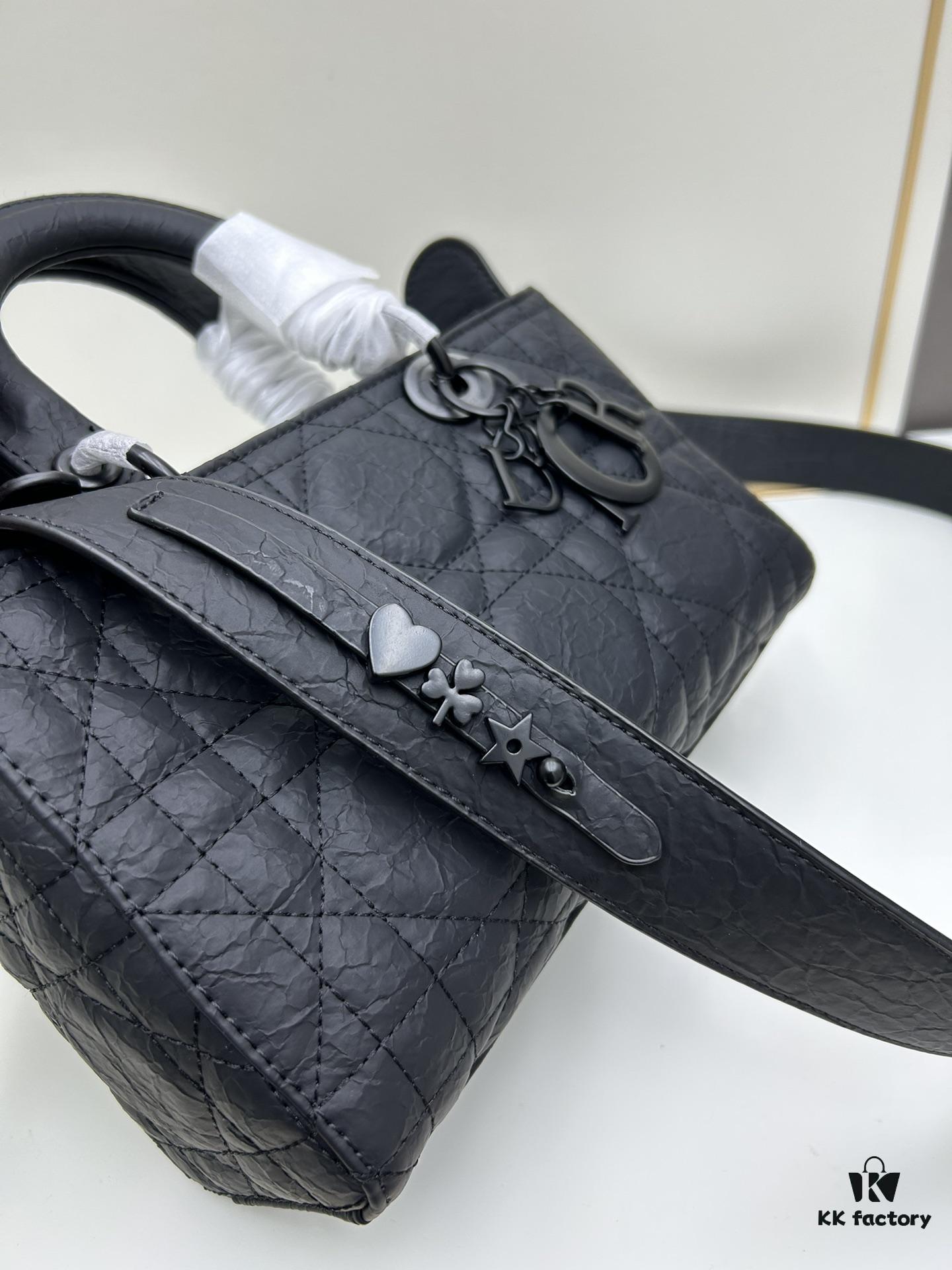 Dior Lady D-Sire My ABCDior Small Crossbody Bag in Black Quilted Calfskin
