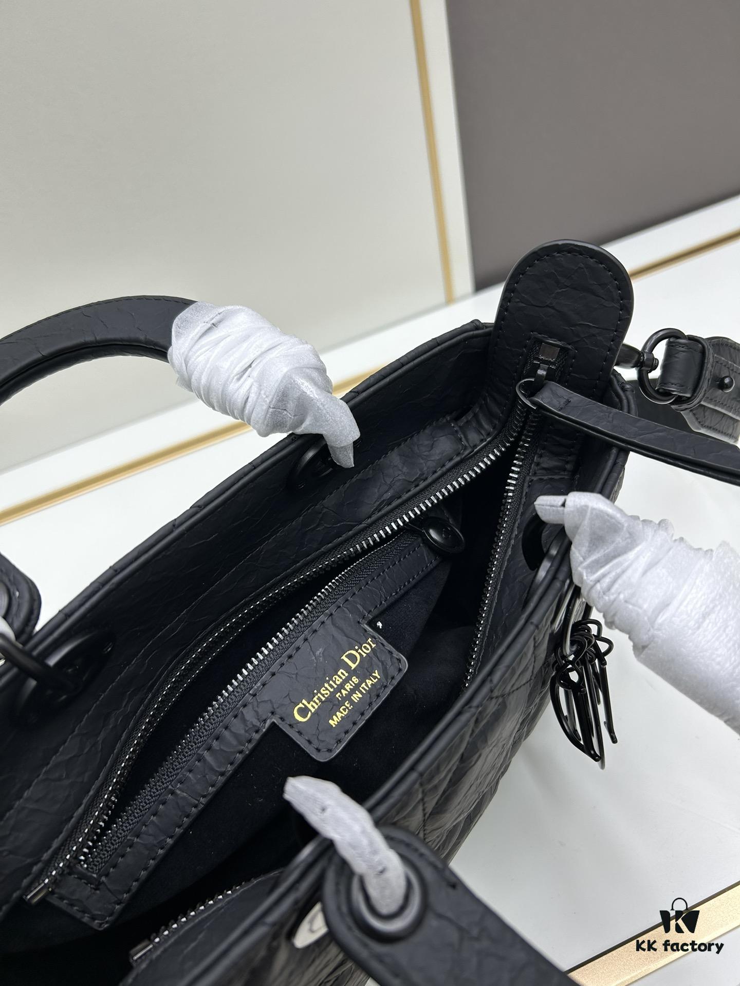 Dior Lady D-Sire My ABCDior Small Crossbody Bag in Black Quilted Calfskin