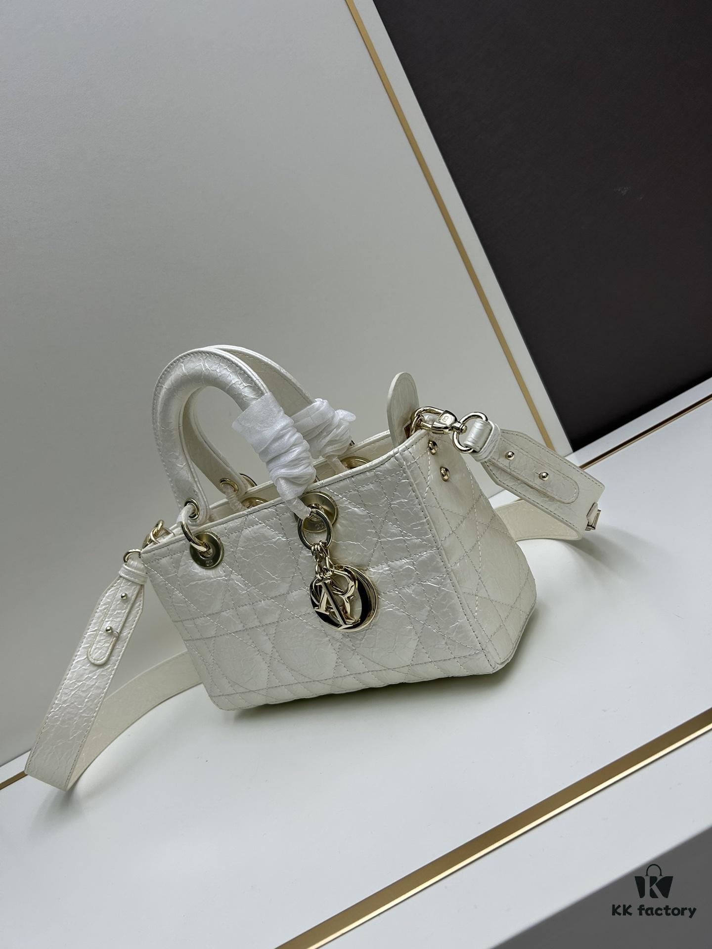 Dior Lady D-Lite My ABCDior Small Crossbody Bag in Black Quilted Calfskin