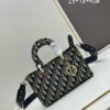 Dior Lady D-Lite My ABCDior Small Crossbody Bag in Black Quilted Calfskin