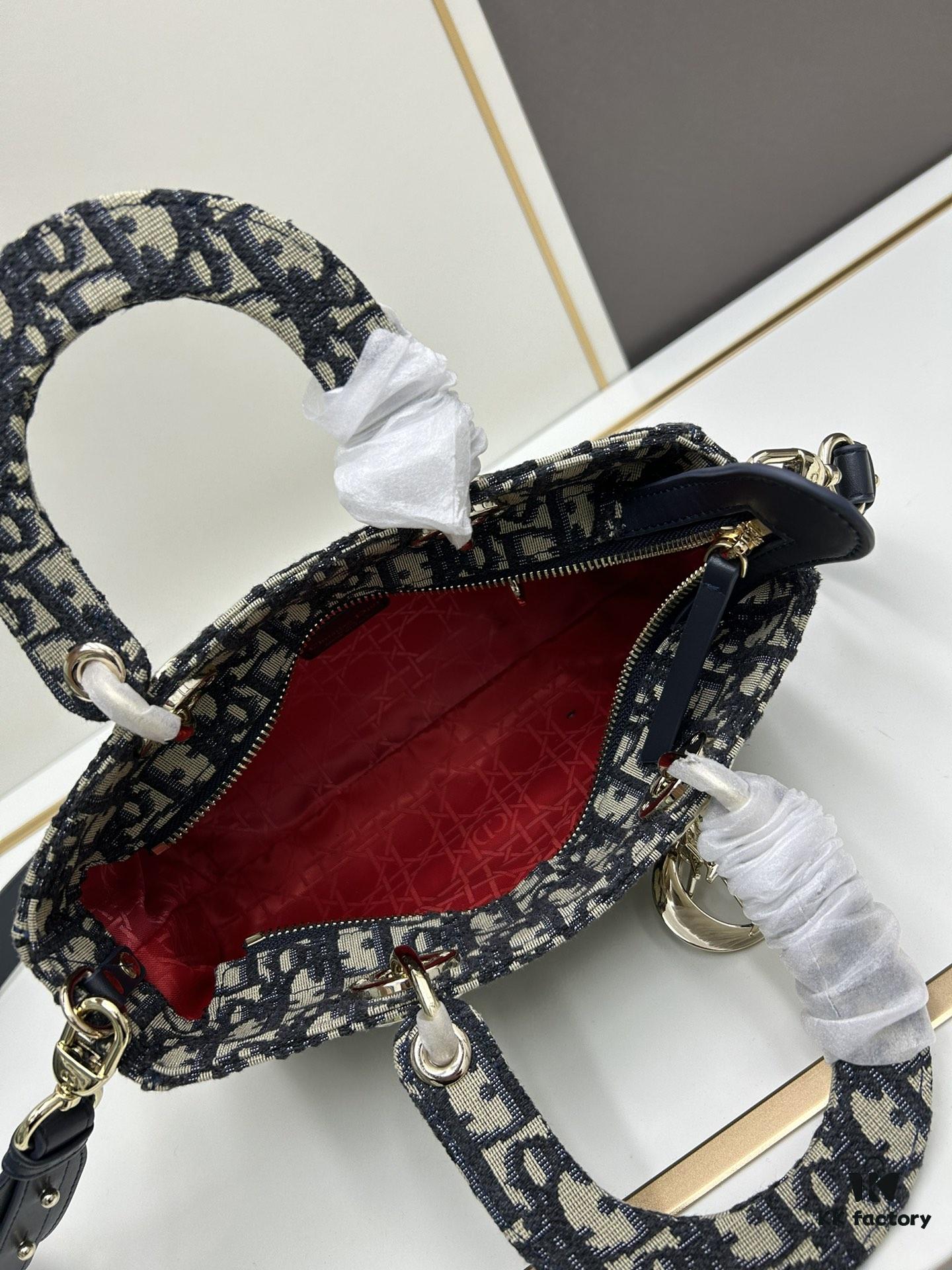 Dior Lady D-Lite My ABCDior Small Crossbody Bag in Black Quilted Calfskin