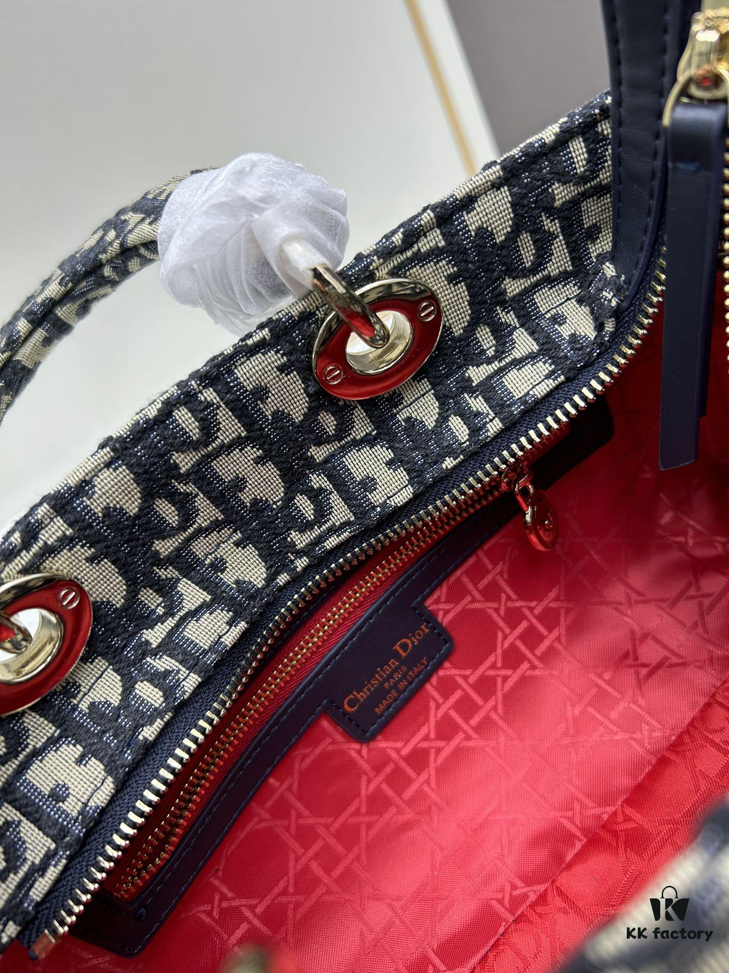 Dior Lady D-Lite My ABCDior Small Crossbody Bag in Black Quilted Calfskin