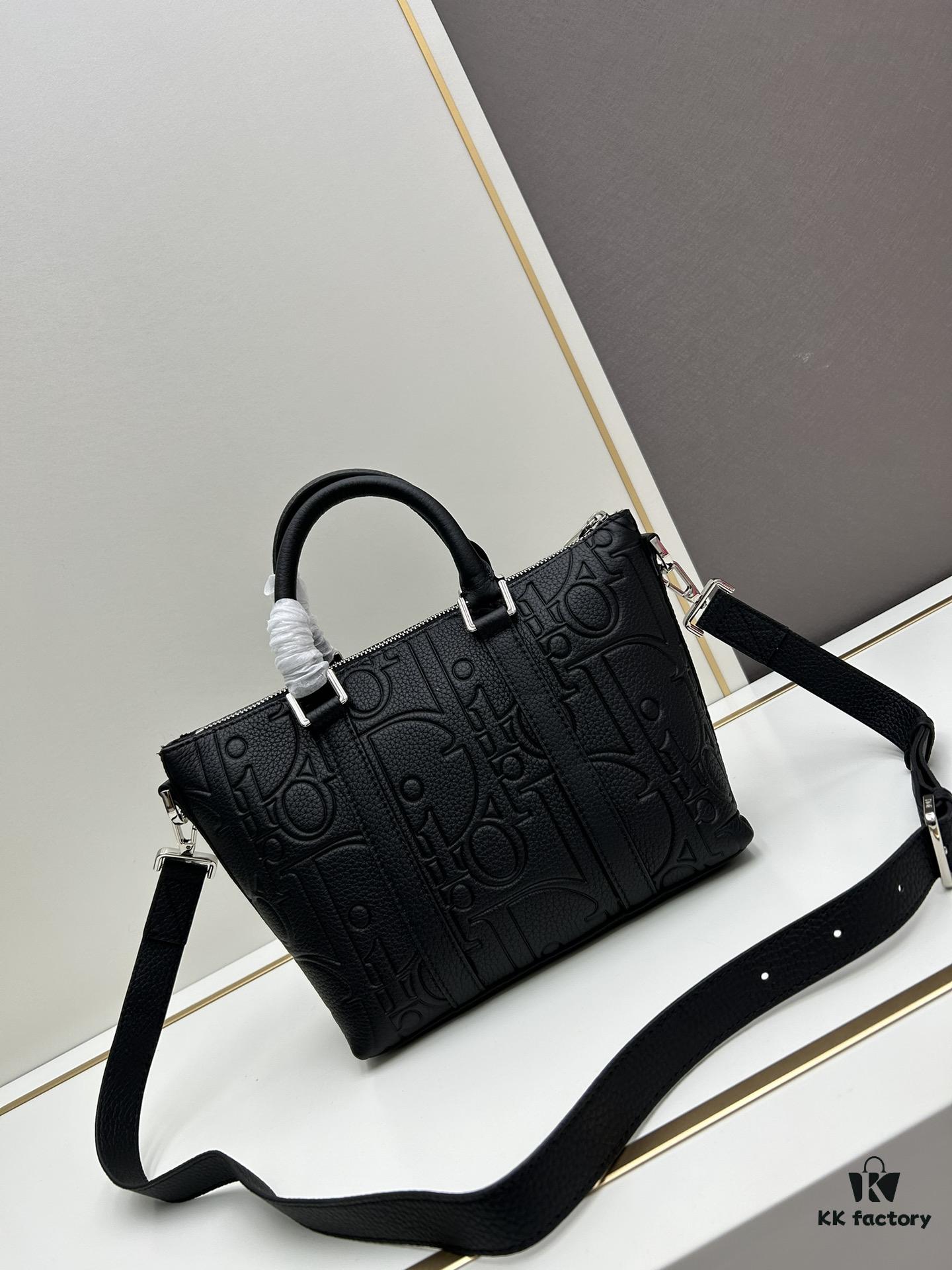 Weekender 25 Handbag in Embossed Calfskin with Dior Gravity Print