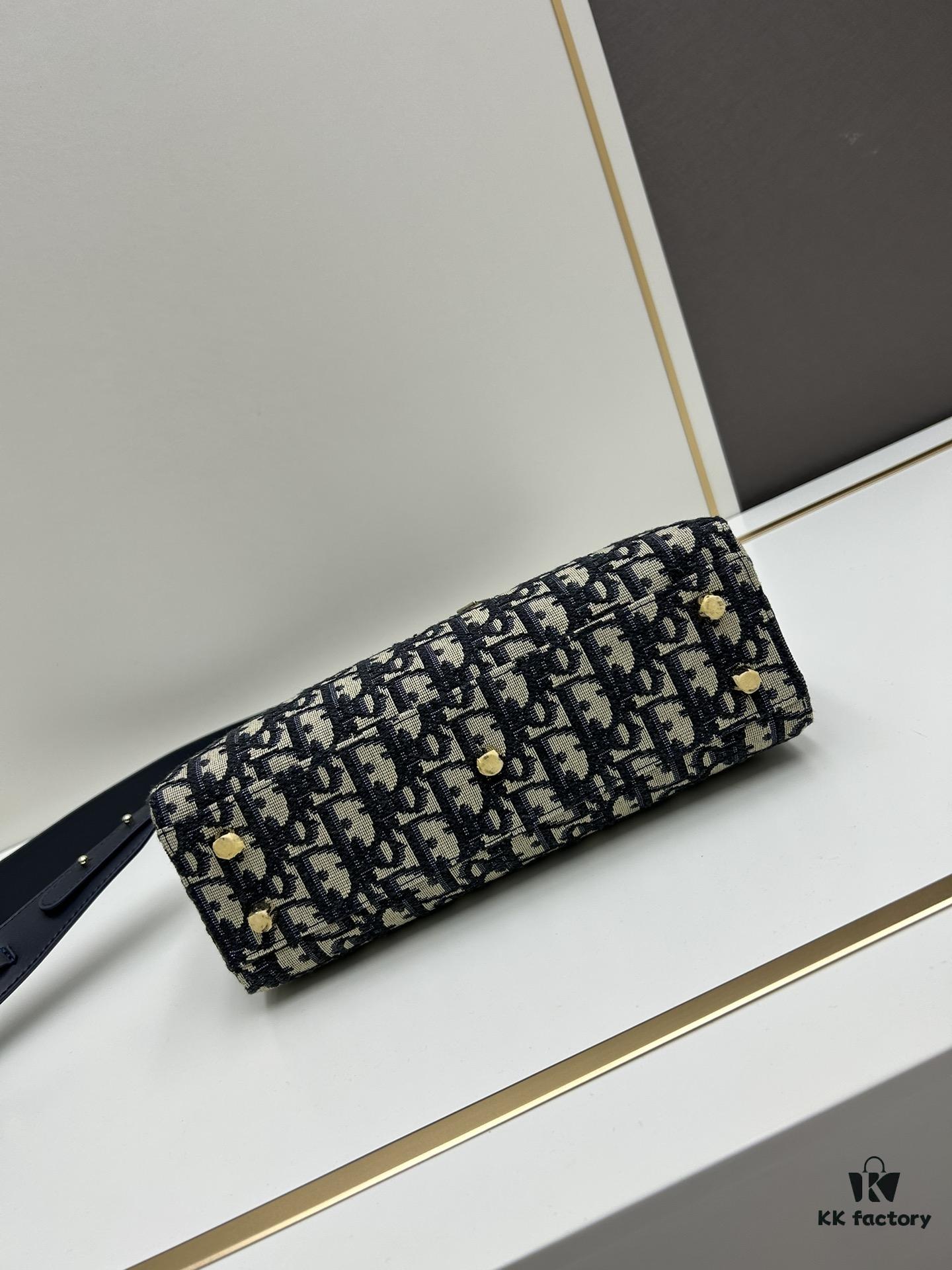 Dior Lady D-Lite My ABCDior Small Crossbody Bag in Black Quilted Calfskin