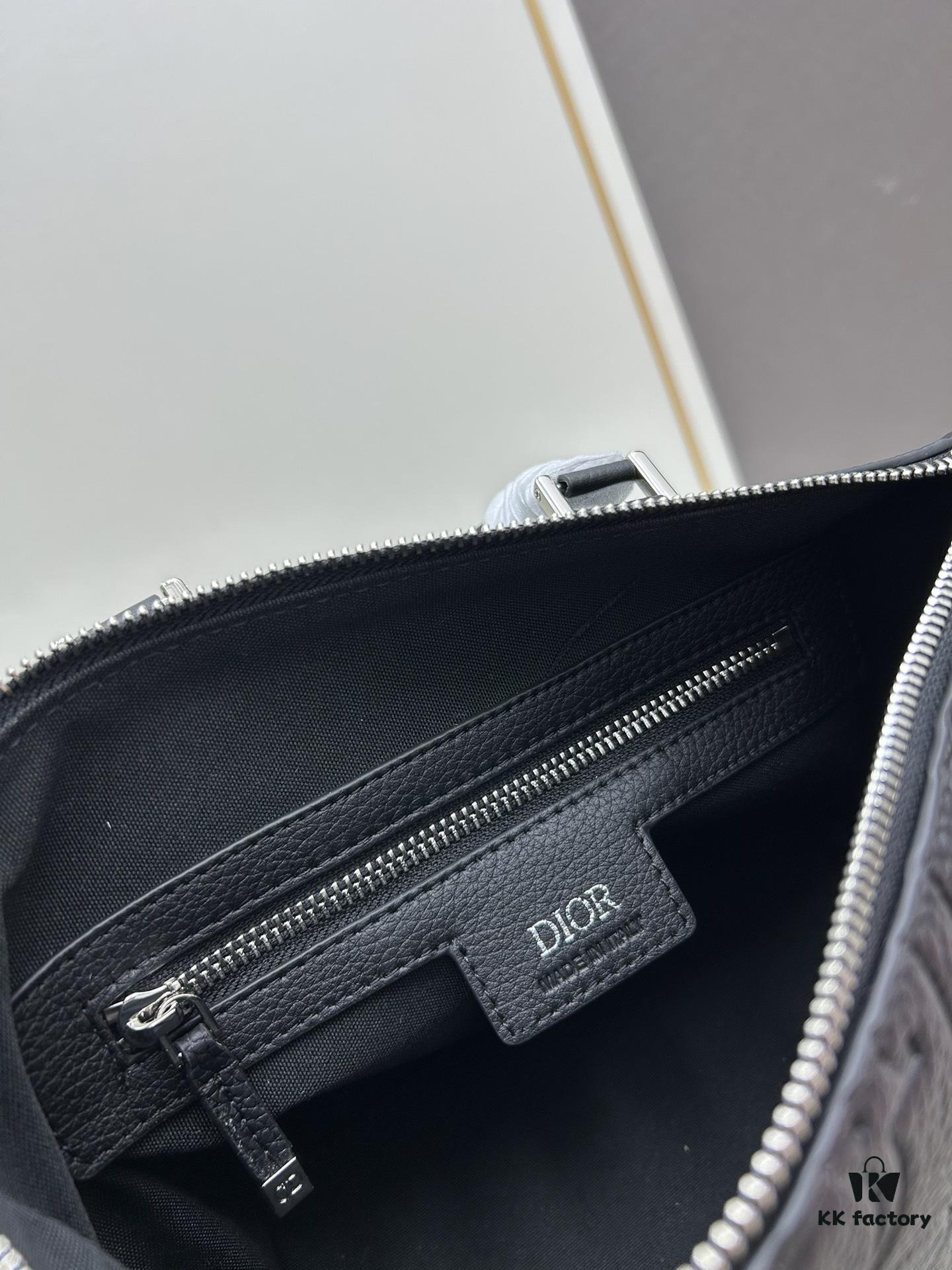 Weekender 25 Handbag in Embossed Calfskin with Dior Gravity Print