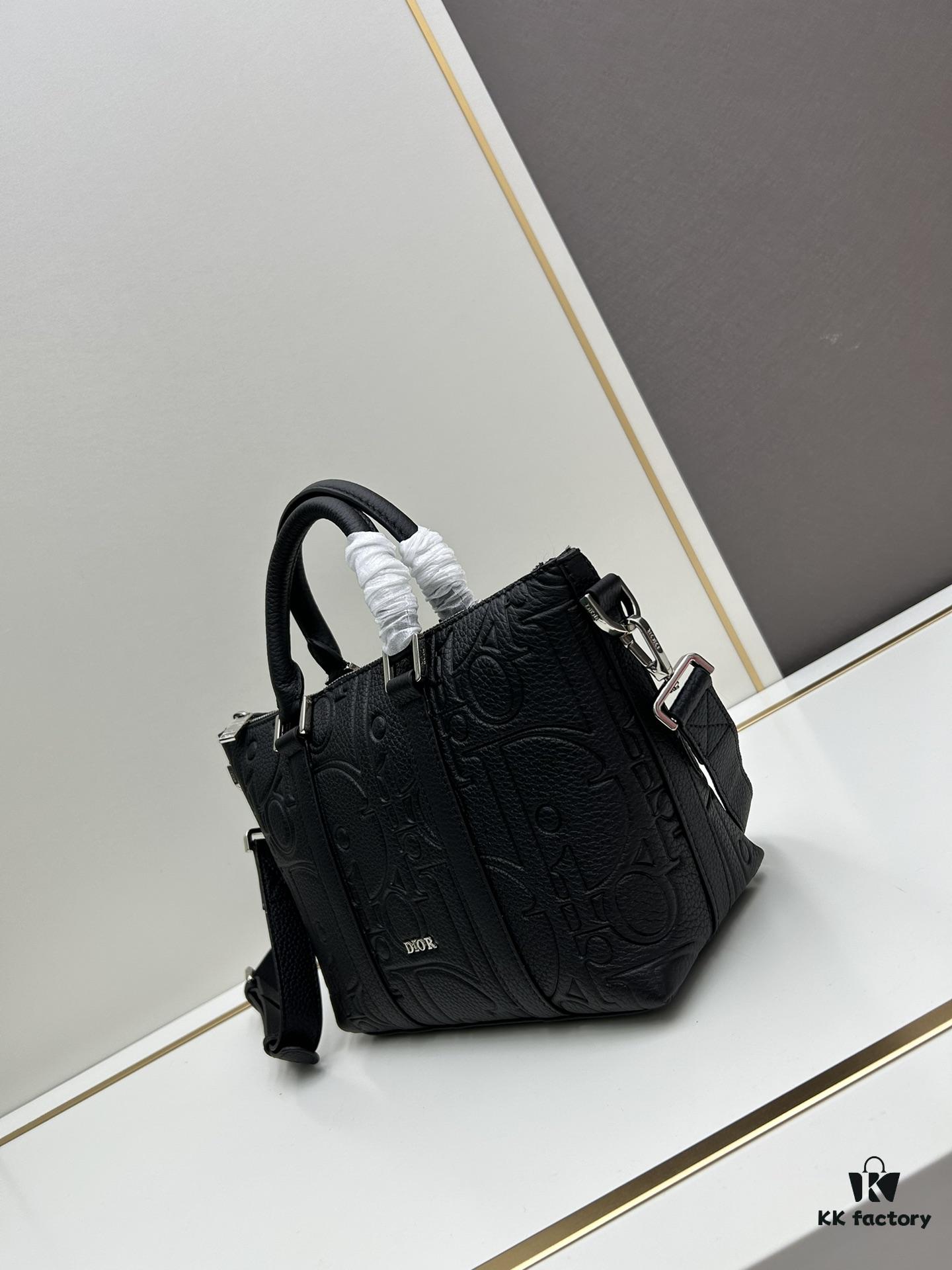 Weekender 25 Handbag in Embossed Calfskin with Dior Gravity Print