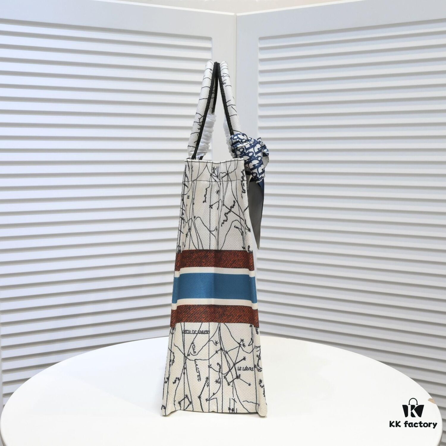 Large Size 🔥 Embroidered Edge Dior New Arrival Boutique Shopping Bag! Limited Edition Celebrity Style!