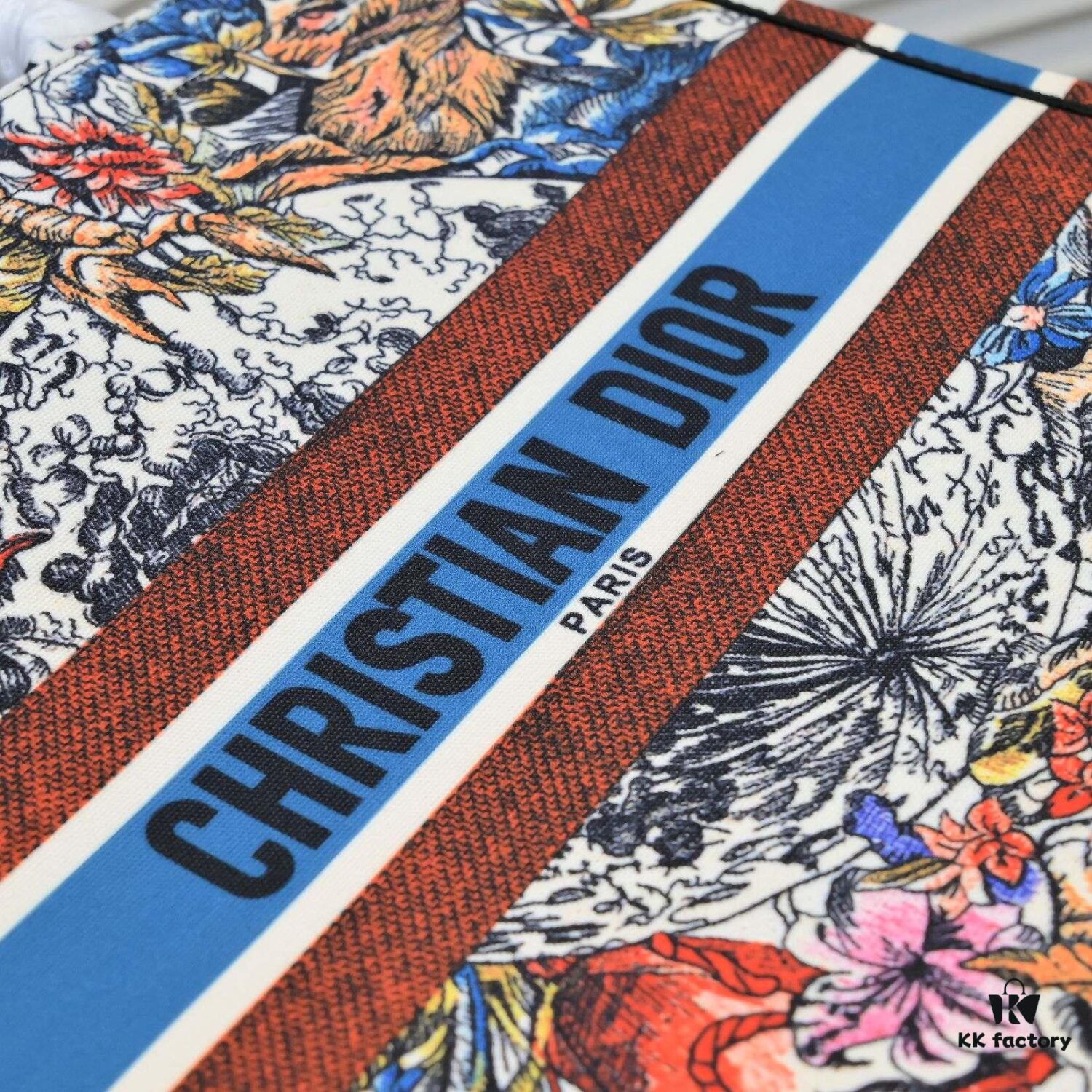 Large Size 🔥 Embroidered Edge Dior New Arrival Boutique Shopping Bag! Limited Edition Celebrity Style!