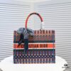 Dior Small Shopping Bag with Silk Scarf, Lockstitch, Counter New Arrival, Limited Edition, Celebrity Style
