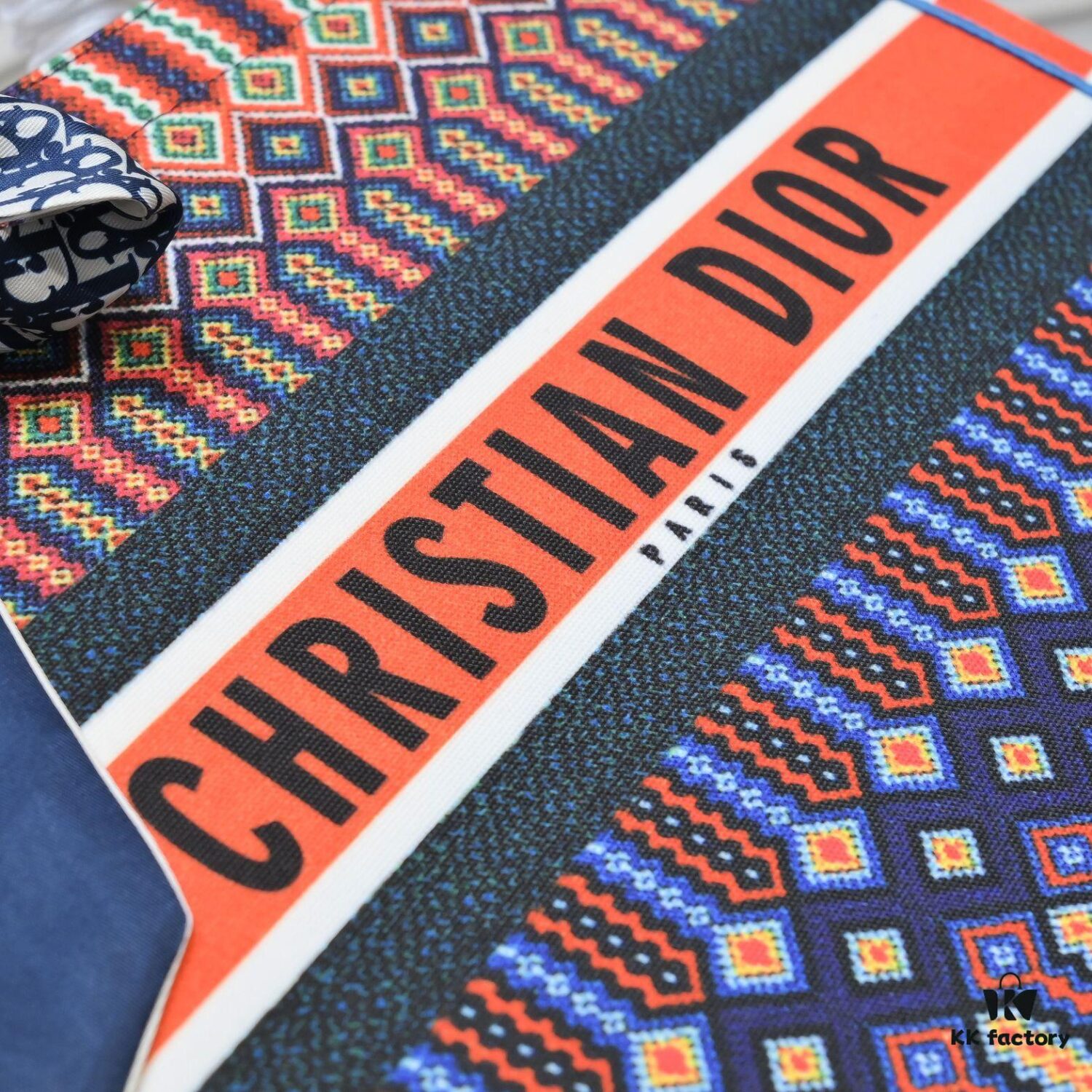 Dior Small Shopping Bag with Silk Scarf, Lockstitch, Counter New Arrival, Limited Edition, Celebrity Style