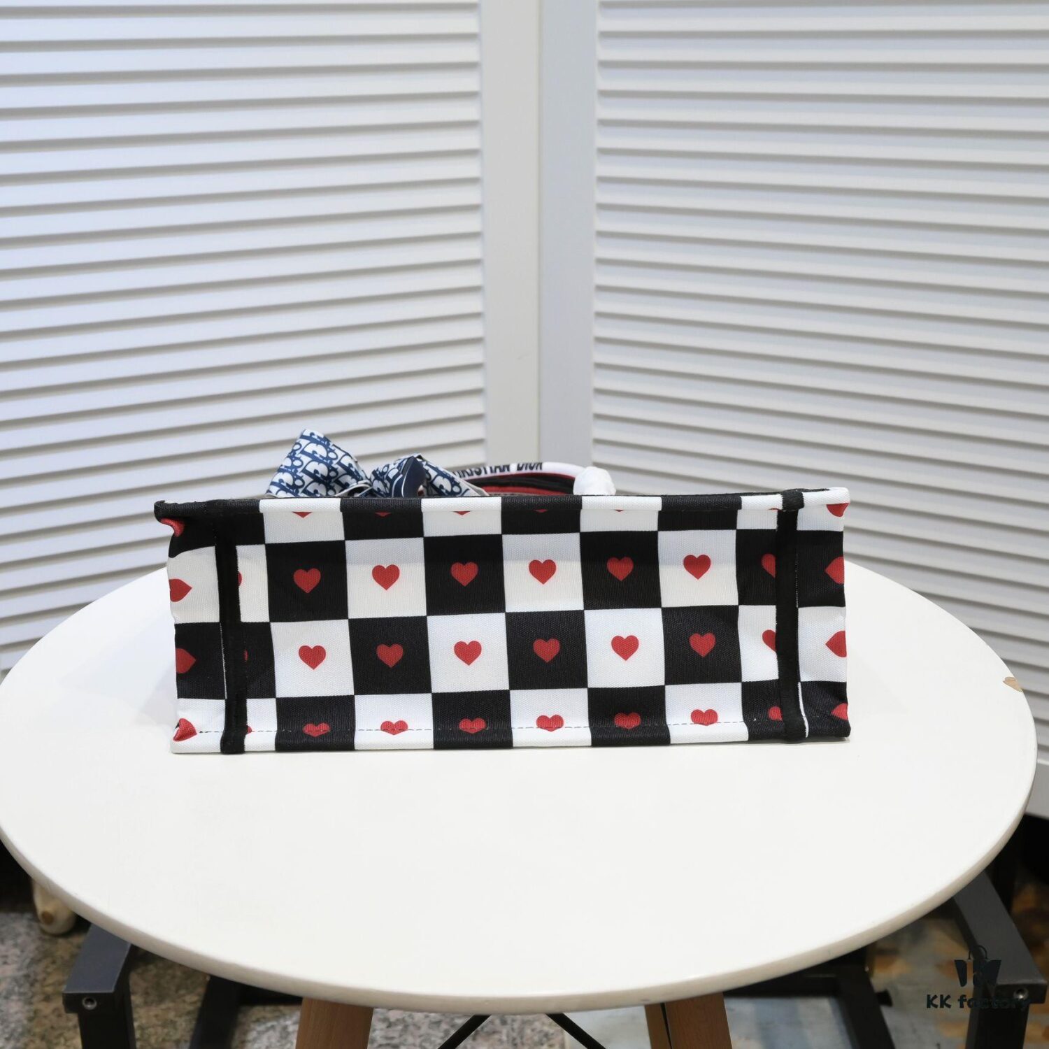 Dior Small Shopping Bag with Silk Scarf, Hemmed, New Arrival from Dior Counter, Limited Edition, Celebrity Style, High-End Quality, Imported Fabric