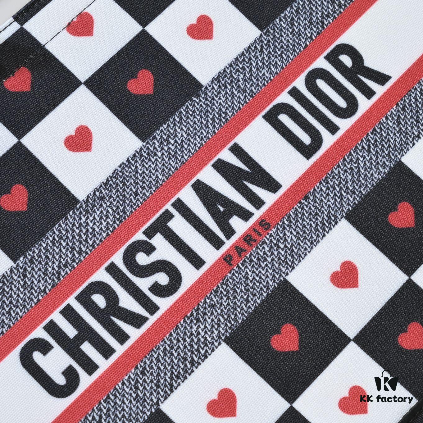 Dior Small Shopping Bag with Silk Scarf, Hemmed, New Arrival from Dior Counter, Limited Edition, Celebrity Style, High-End Quality, Imported Fabric