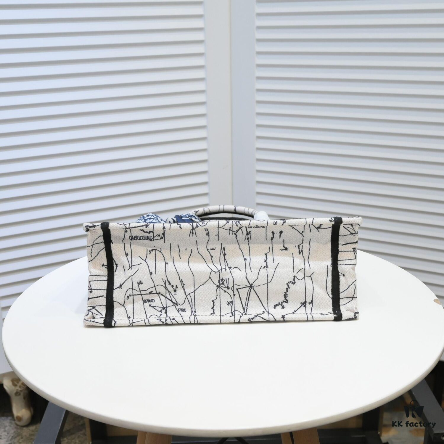 Dior Small Shopping Bag with Silk Scarf, Hemmed, New Arrival from Dior Counter! Limited Edition, Same as Celebrity Style!