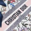 Large Size Dior Shopping Tote with Scarf, Embroidered Edging, Limited Edition, Celebrity Style, High-Quality Imported Fabric
