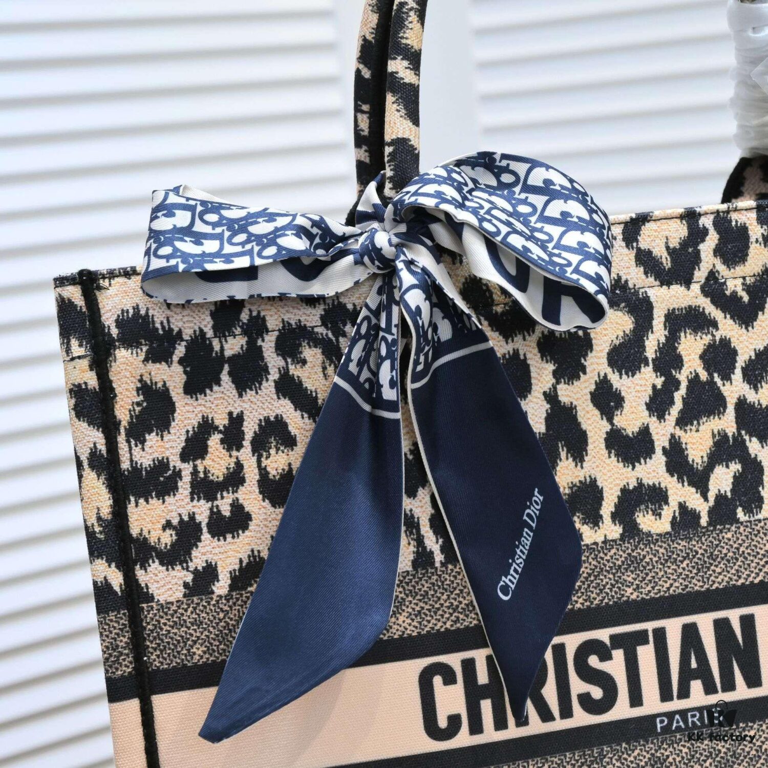 Large Size 🔥 Embroidered Edge Dior New Arrival Boutique Shopping Bag! Limited Edition, Same as Celebrity Style!