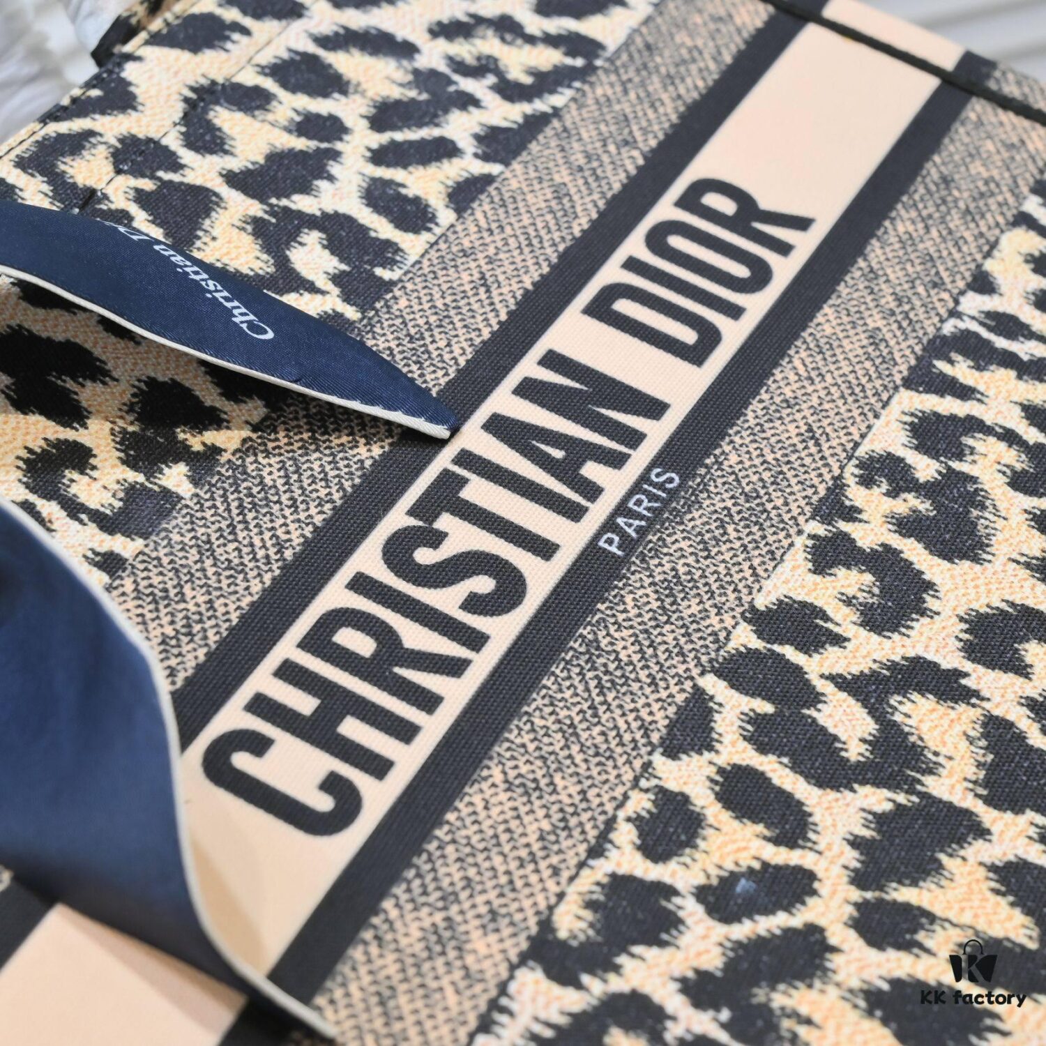 Dior Small Shopping Bag with Silk Scarf, Bound Edges, New Arrival from Dior Counter, Limited Edition, Celebrity Style