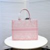 Dior Small Shopping Bag with Silk Scarf, Hemmed, New Arrival at Dior Counter, Limited Edition Worn by Celebrities, Stylish and Elegant, Imported Fabric, High-End Quality