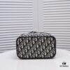 Large DIOR Monogram Embroidery 2020 Hottest Makeup Bag - Extra Large Capacity for All Essentials, Perfect for Travel - 25 x 19.5 x 14 cm