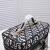 Large DIOR Monogram Embroidery 2020 Hottest Makeup Bag - Extra Large Capacity for All Essentials, Perfect for Travel - 25 x 19.5 x 14 cm