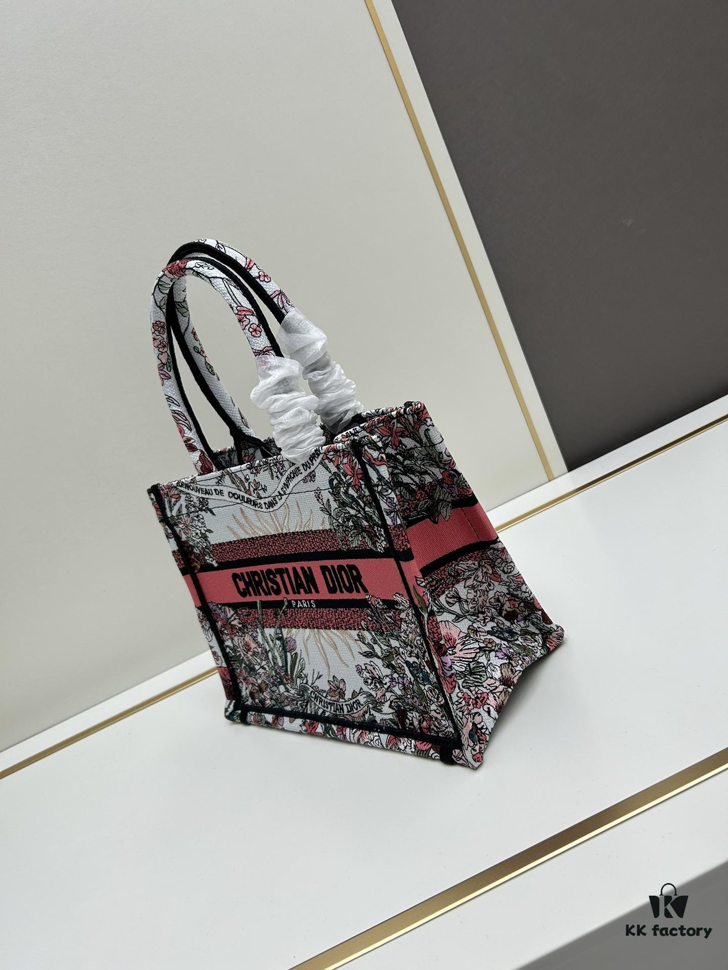 Book Tote Bag with Embroidered Small Size 26.5cm