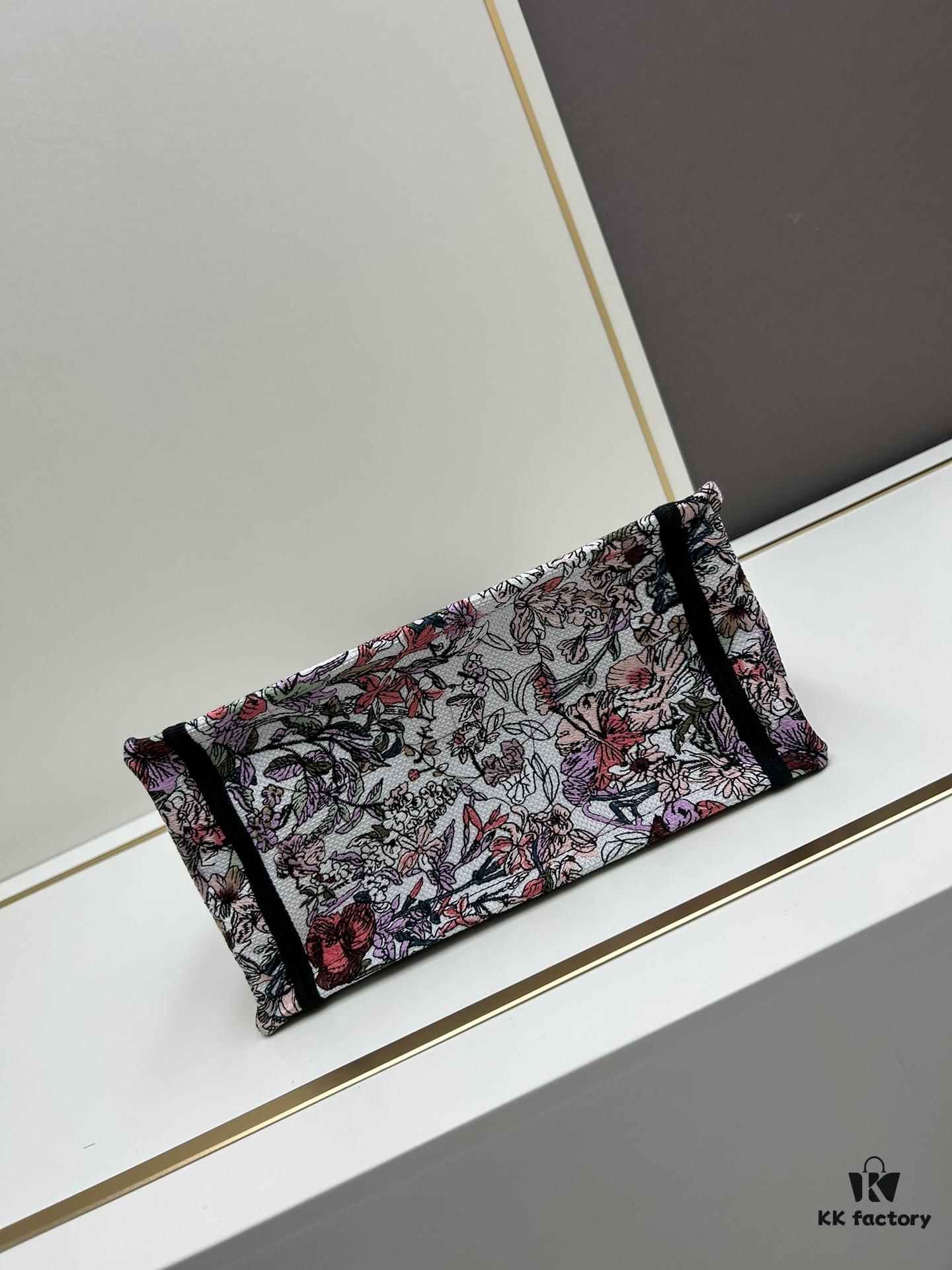 Book Tote Bag with Embroidered Small Size 26.5cm