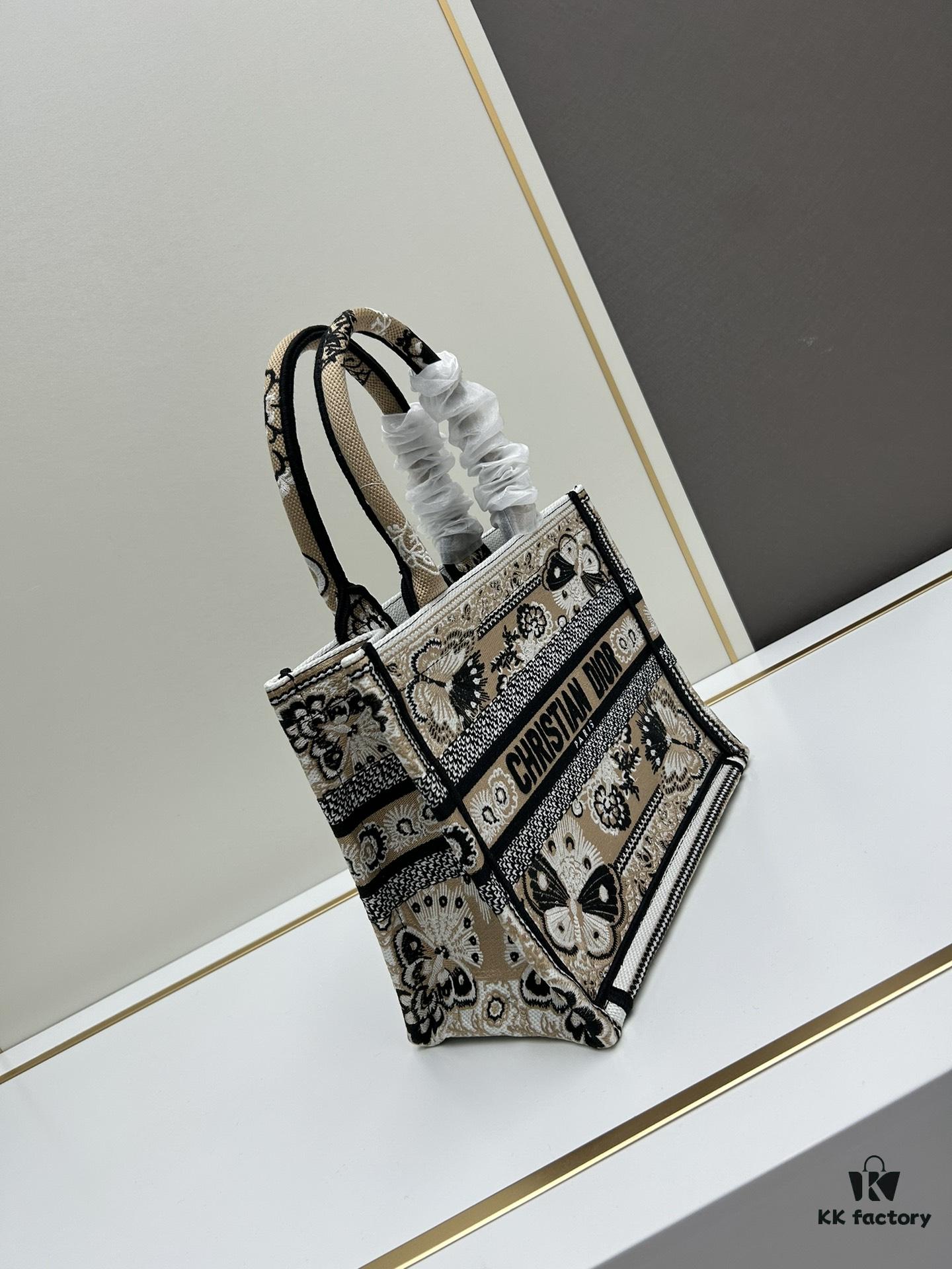 Book Tote Bag with Embroidered Small Size 26.5cm