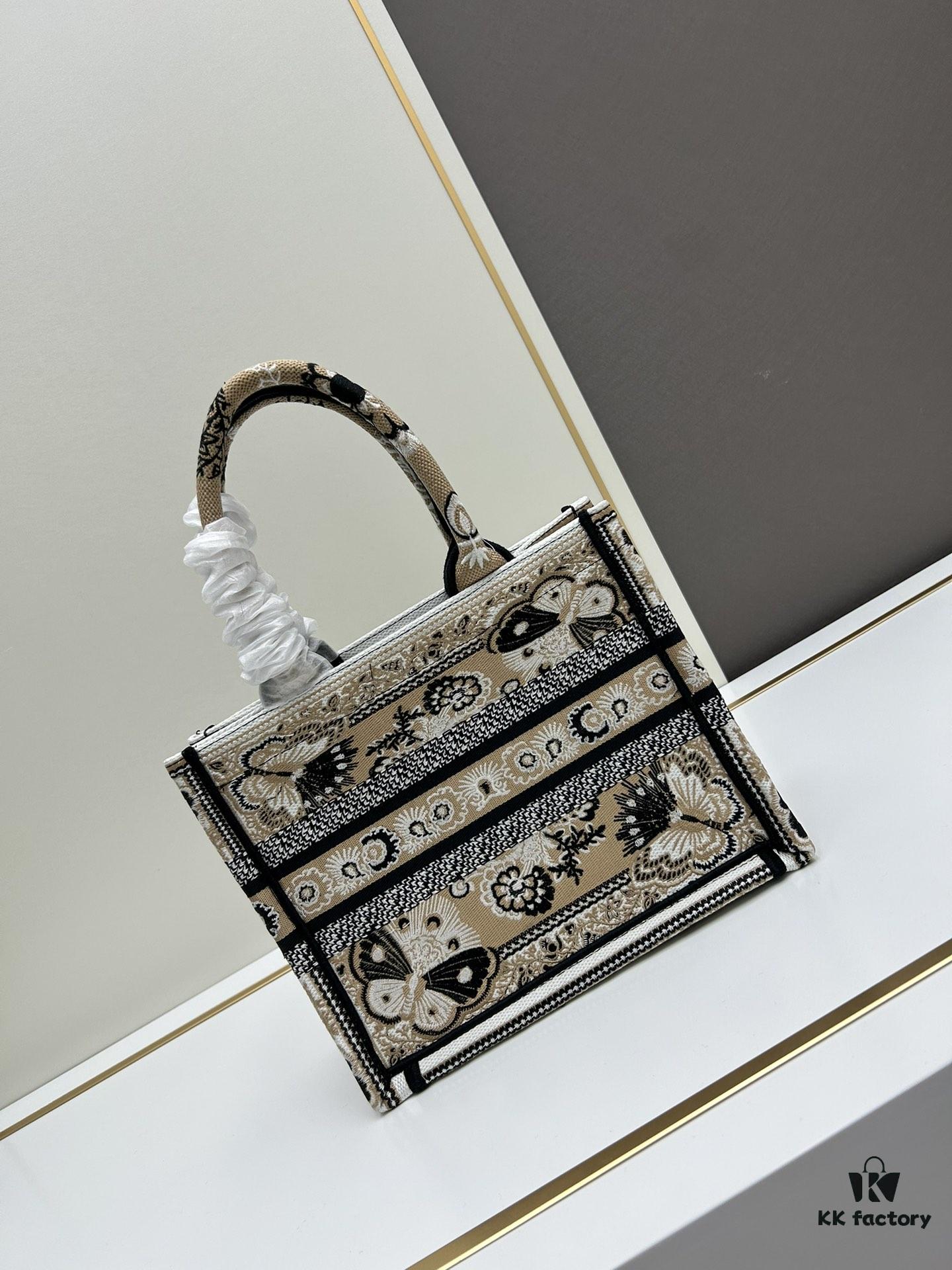 Book Tote Bag with Embroidered Small Size 26.5cm