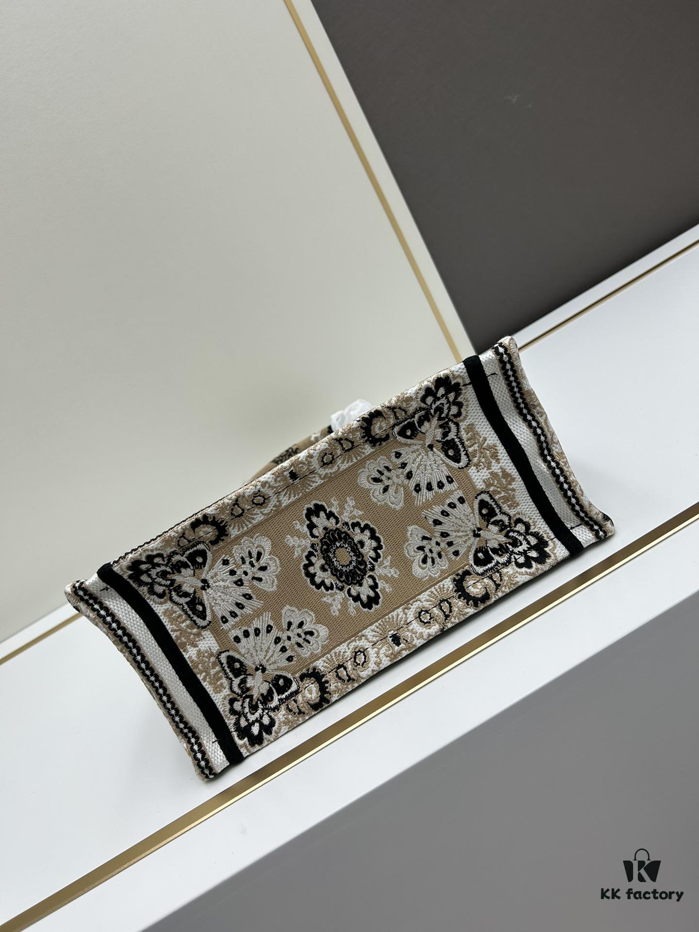 Book Tote Bag with Embroidered Small Size 26.5cm