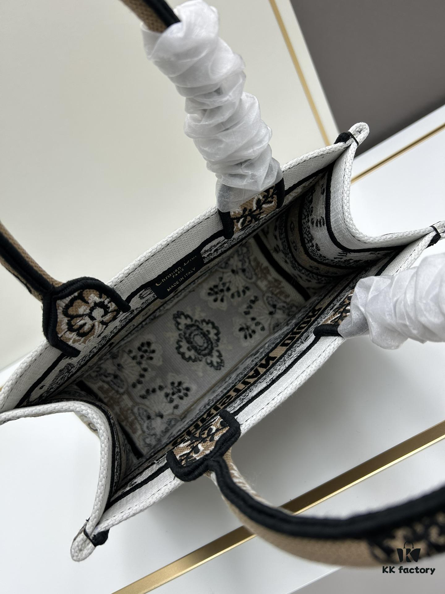 Book Tote Bag with Embroidered Small Size 26.5cm