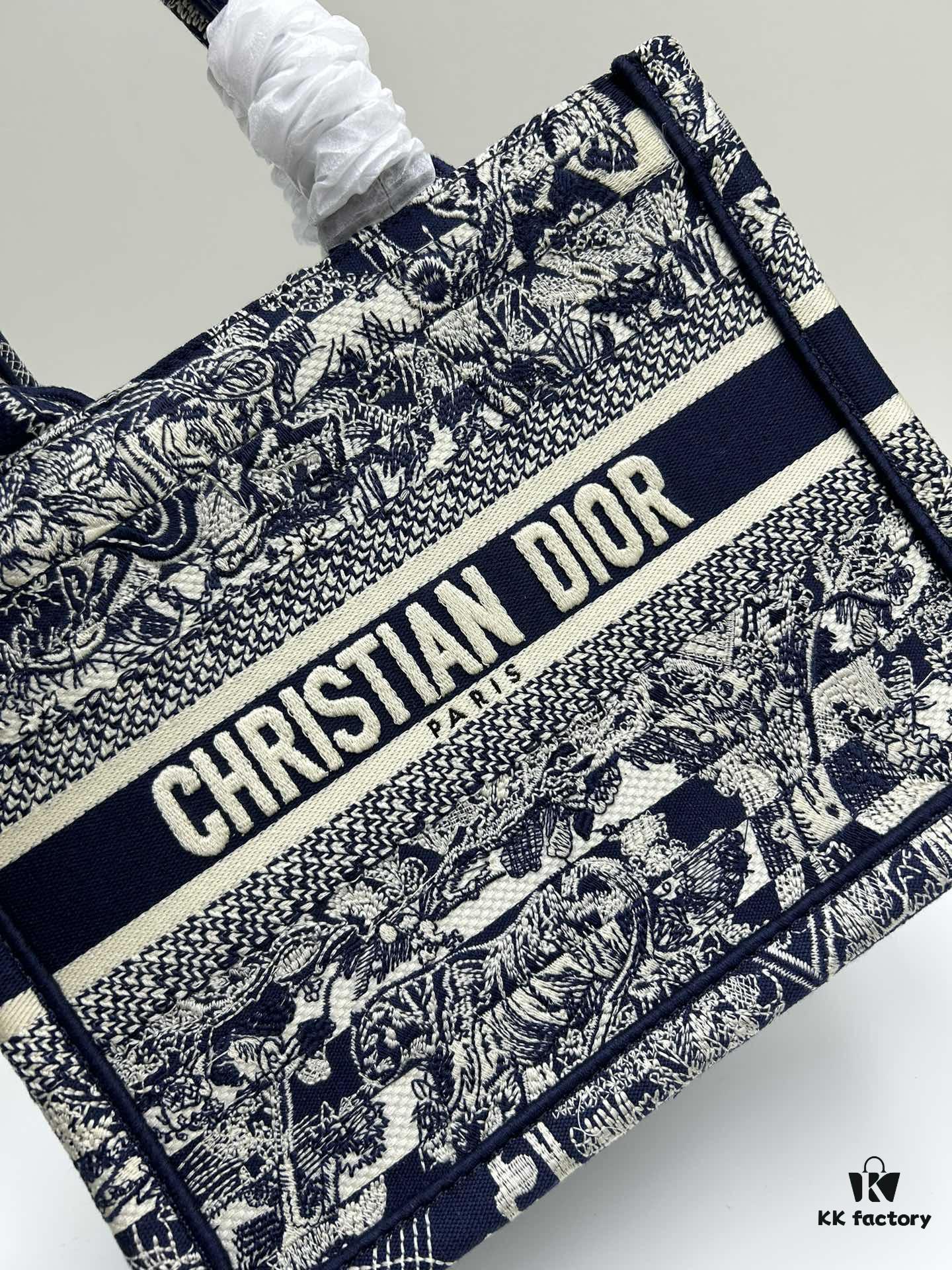 Book Tote Bag with Embroidered Small Size 26.5cm