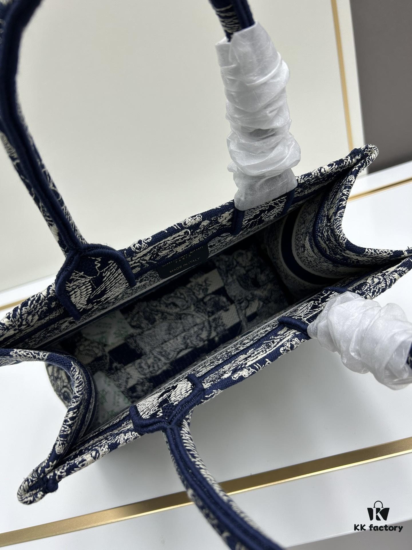 Book Tote Bag with Embroidered Small Size 26.5cm