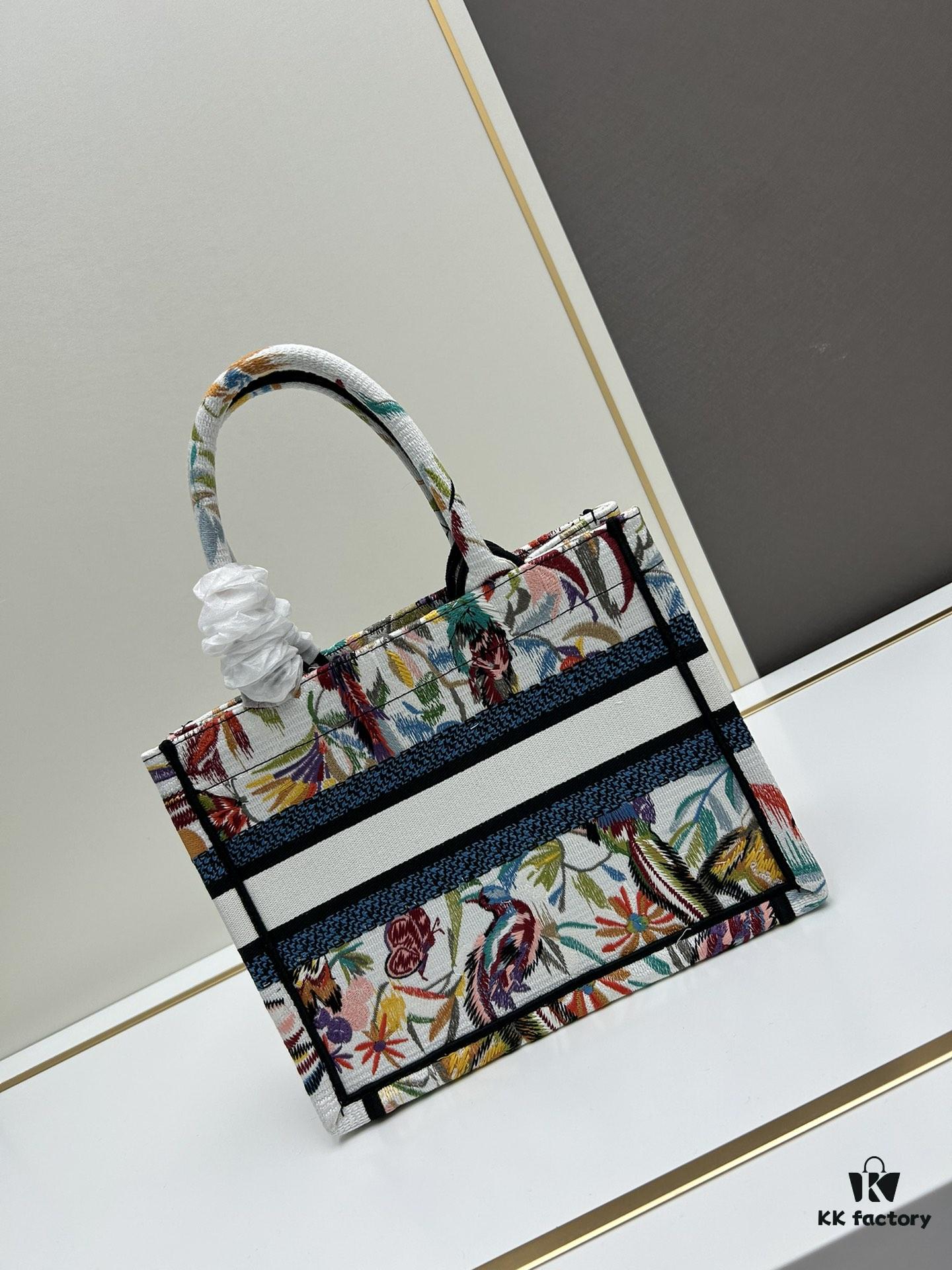 Book Tote Bag with Embroidered Small Size 26.5cm