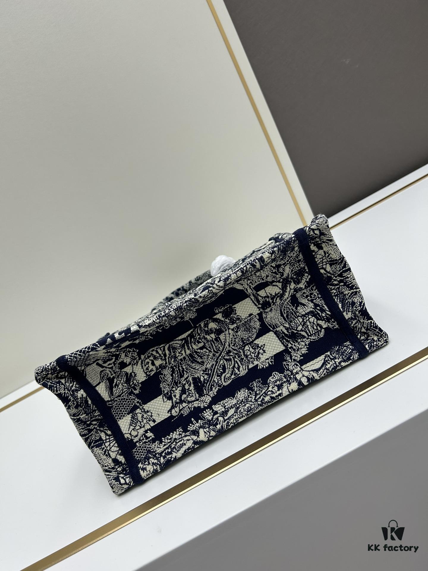 Book Tote Bag with Embroidered Small Size 26.5cm