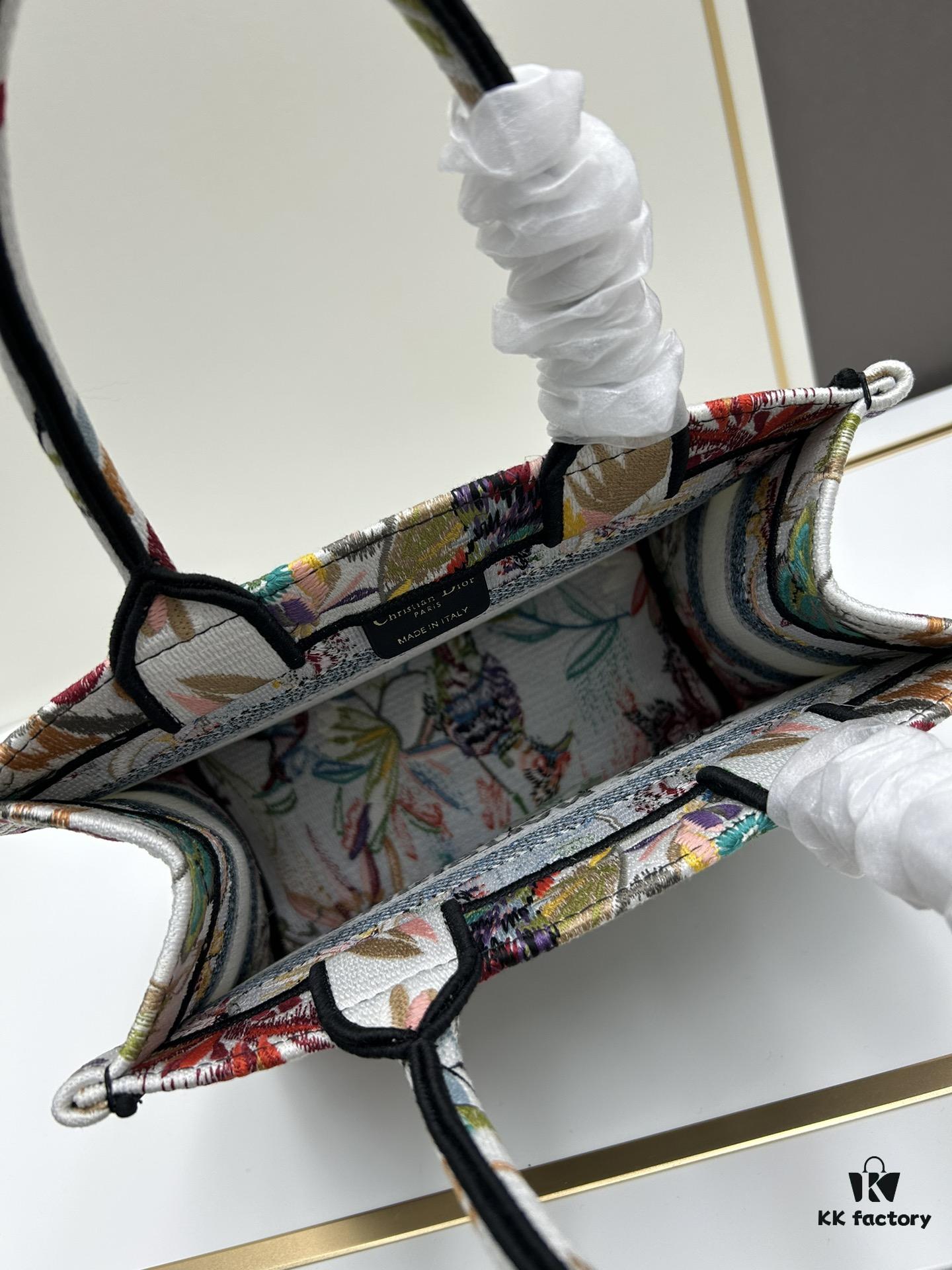 Book Tote Bag with Embroidered Small Size 26.5cm