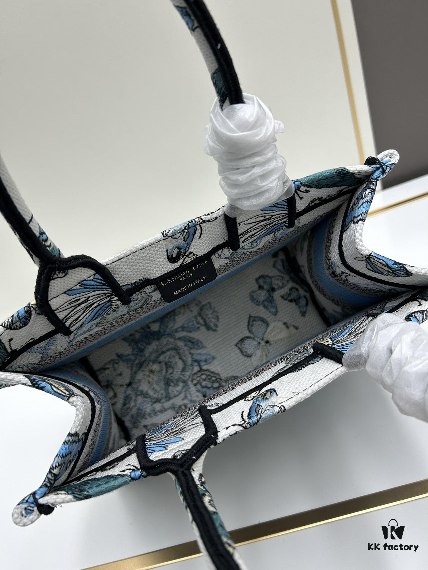 Book Tote Bag with Embroidered Small Size 26.5cm