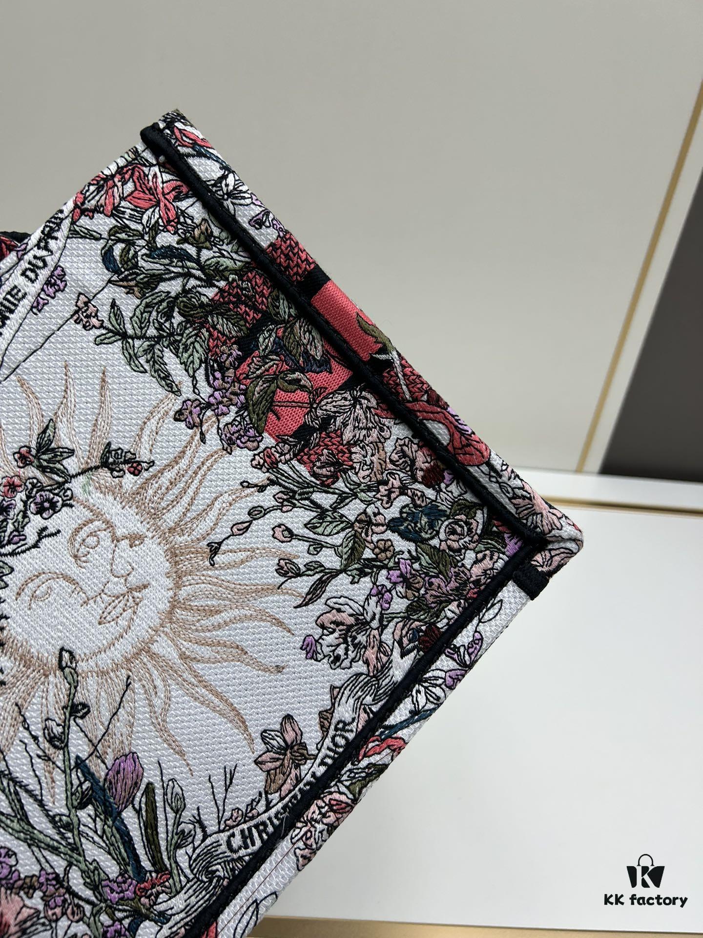 Book Tote Bag with Embroidered Small Size 26.5cm