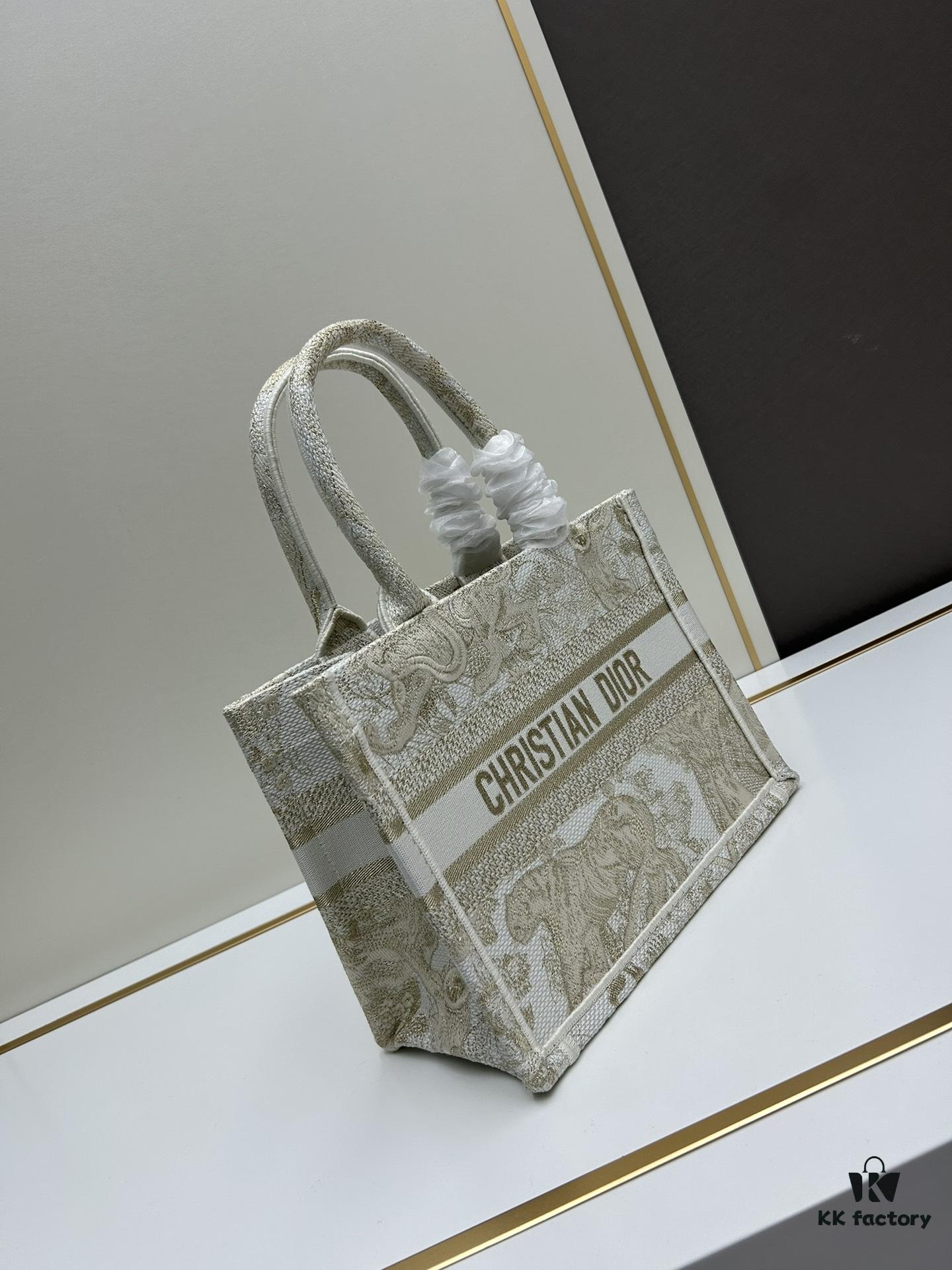 Book Tote Bag with Embroidered Small Size 26.5cm