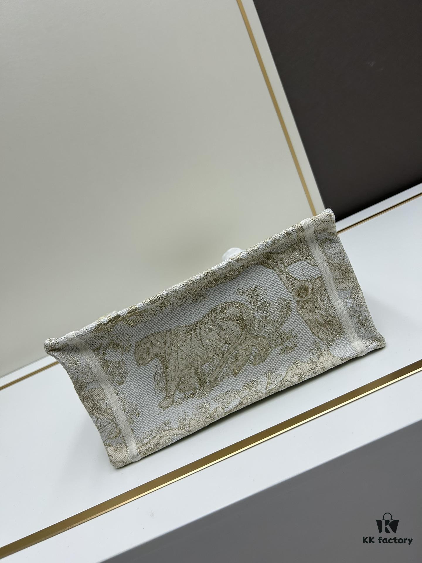 Book Tote Bag with Embroidered Small Size 26.5cm