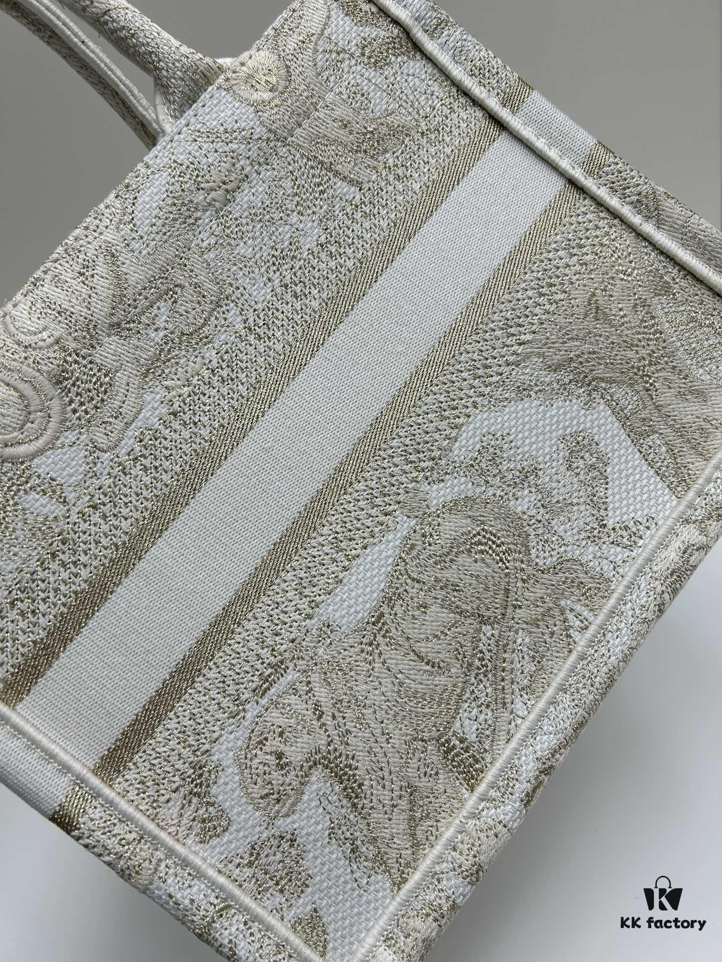 Book Tote Bag with Embroidered Small Size 26.5cm